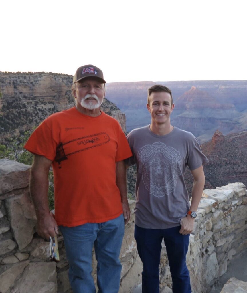 Ryan Robinson and Dad Hiking at Grand Canyon