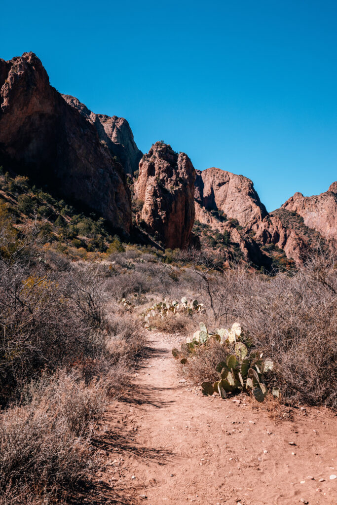 Popular View of the Window Trail in Big Bend National Park