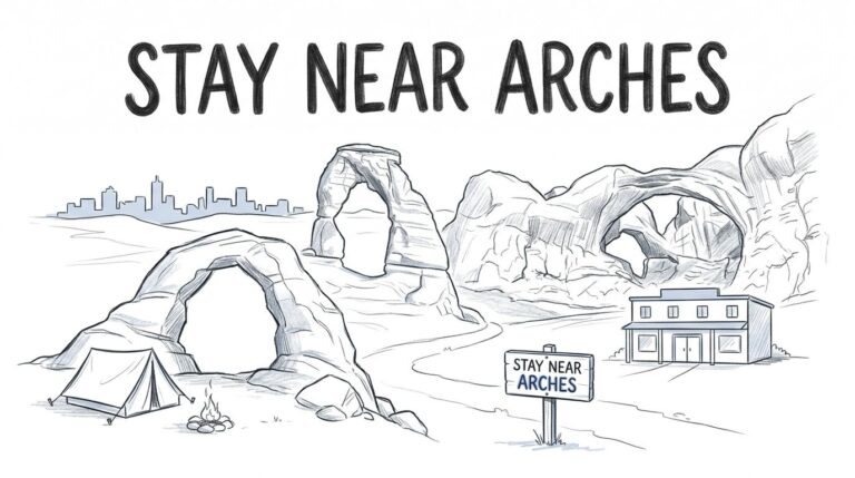 Where to Stay Near Arches National Park in Moab Utah and Beyond