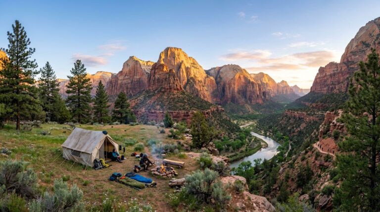 Zion National Park Camping Guide (2026): Where to Camp, How to Book, What to Expect