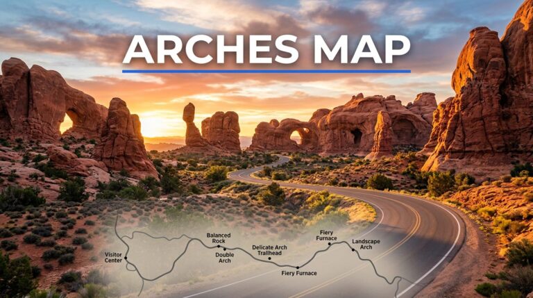 Arches National Park Map for First-Time Visitors