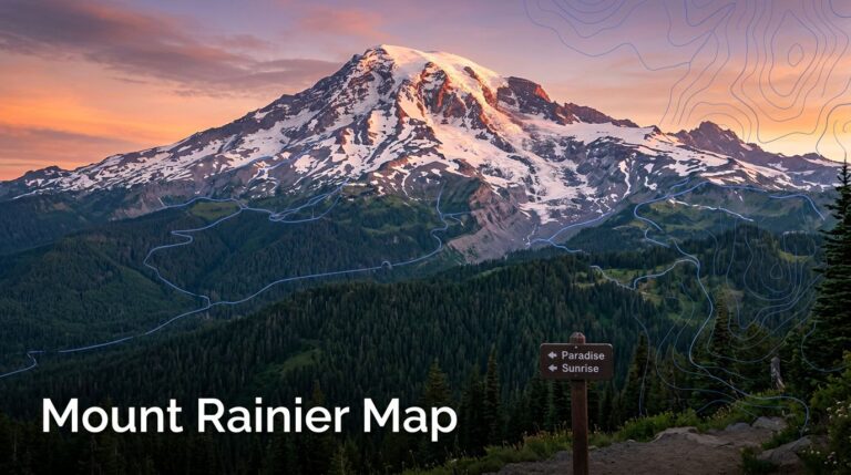 Mount Rainier Map Tips for First-Time Visitors